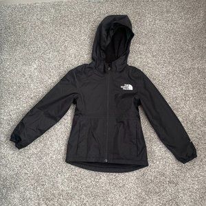Girls The North Face Black Zip-Up Winter Jacket